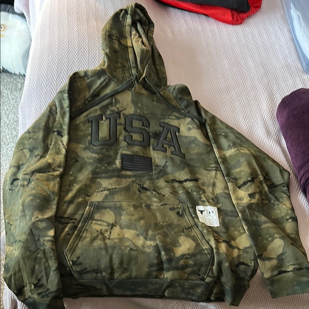 Camouflage USA Hoodie Project Rock Under Armour